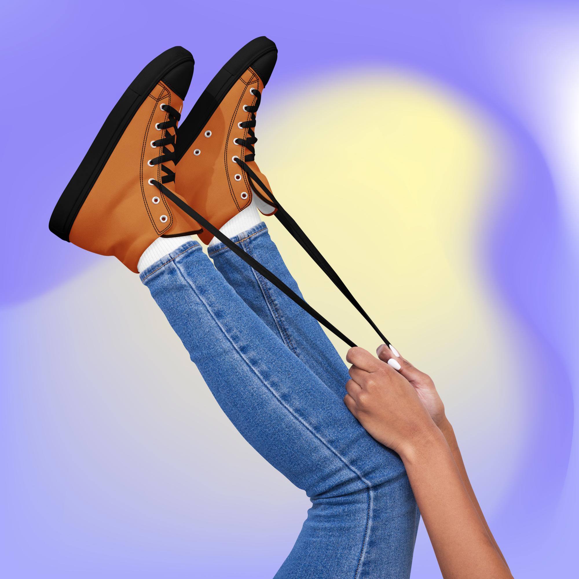 Women’s high top canvas shoes